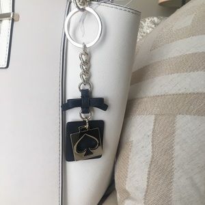 NWT Navy Kate Spade Live Colorfully Keychain